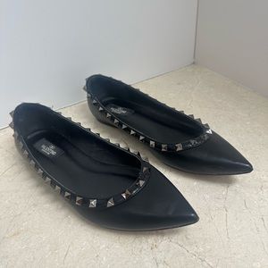 Valentino Rockstud black flats